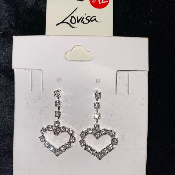 1 bundle of 4 pair fashion/custome rhinestones earrings - Picture 2 of 5